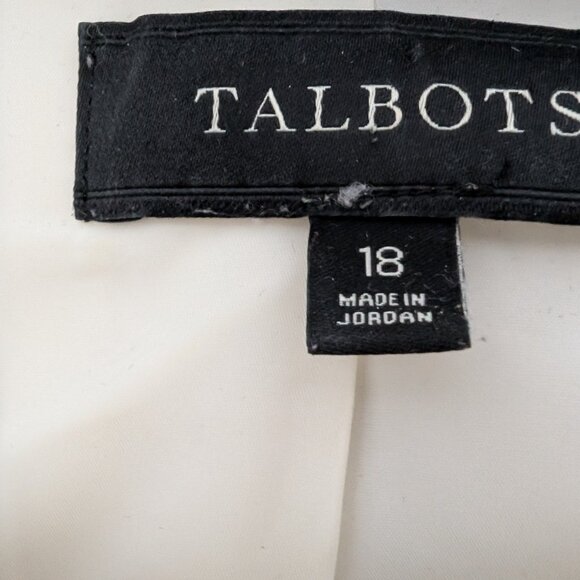 Talbots Skirt Suit Cream and Black - Picture 2 of 2